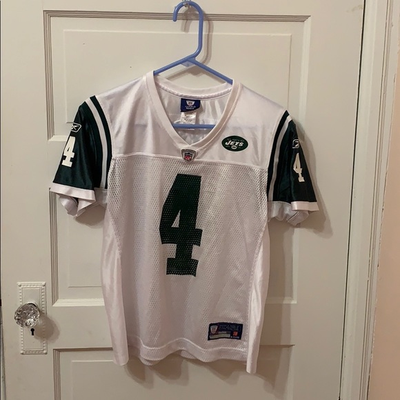 Brett Favre Authentic New York Jets Jersey by Reebok, Green, size